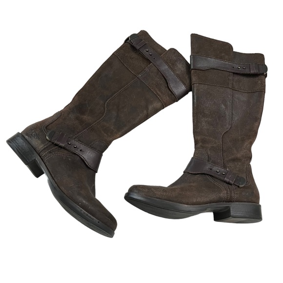 UGG Australia Dayle Riding BOOTS Zip 8 - Picture 2 of 11